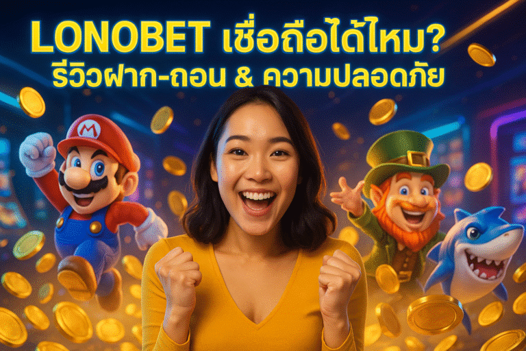 LONOBET เชื่อถือได้ไหม? รีวิวฝาก-ถอน & ความปลอดภัย