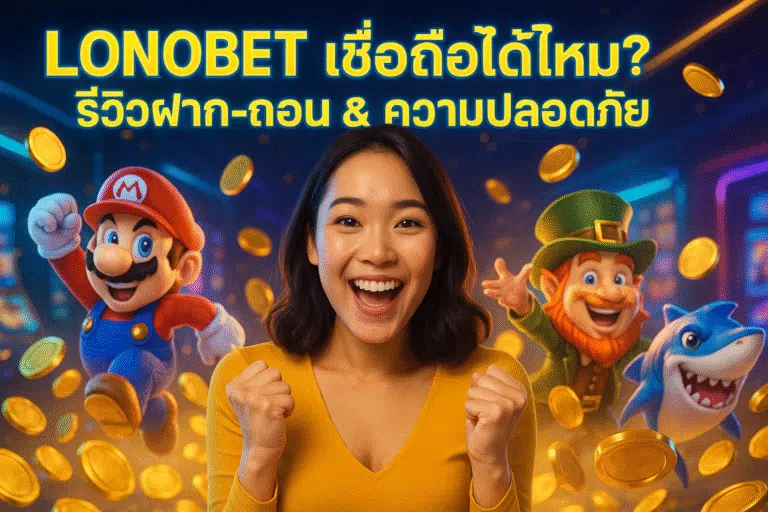 LONOBET เชื่อถือได้ไหม? รีวิวฝาก-ถอน & ความปลอดภัย