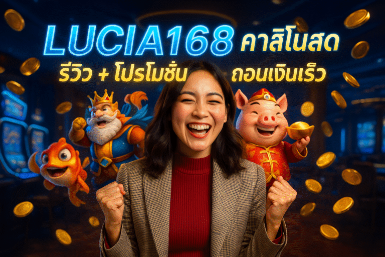 LUCIA168 คาสิโนสด รีวิว + โปรโมชั่น & ถอนเงินเร็ว